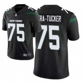 Camiseta Hombre New York Jets Alijah Vera-Tucker 75 Nike Negro 2021 NFL Draft